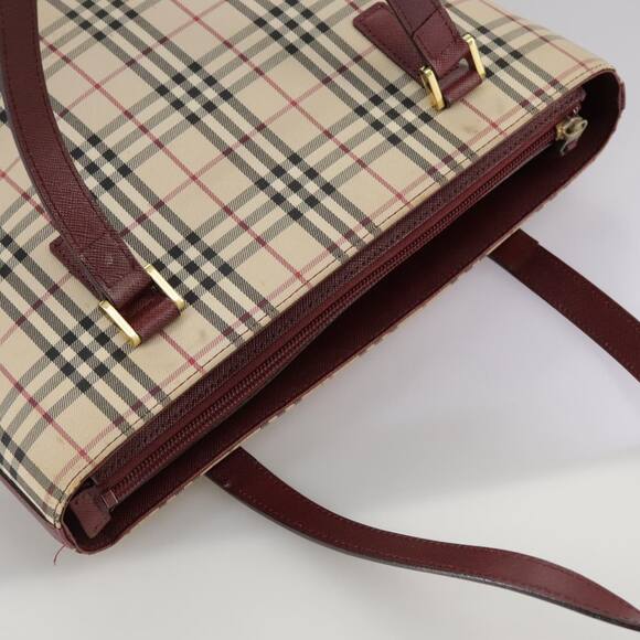 Burberry Nova Check Hand Bag Canvas Beige - Picture 6 of 16